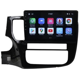 Resim Mitsubishi Outlander 2013-2017 9 inç 4-64 GB Android Carplay Multimedya 