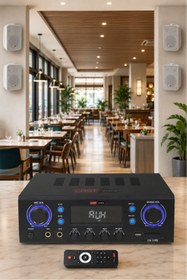 Resim Lastvoice Wall Small Paket-2 Hoparlör Ve Anfi Ses Sistemi Seti (1 ANFİ 4 HOPARLÖR) 