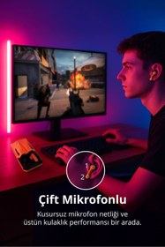 Resim Piranha 2072 Kablosuz Bluetooth Gaming Kulak Içi Kulaklık / BT V5.3 / Mikrofon / Şarjlı / Oyuncu Kulaklığı 