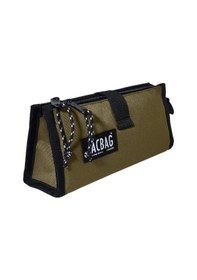 Resim Jacbag Twin Masa Üstü Çift Bölmeli Kalem Çantası - Haki Yeşil Çok Renkli 