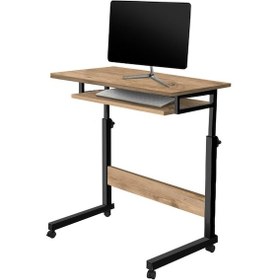 Resim Yükseklik Ayarlı Ve Klavyelikli Laptop Sehpası - Atlantik Çam 