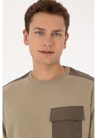 Resim U.s. Polo Assn. Erkek Açık Haki Sweatshirt 50316401-vr183 Acık Hakı 