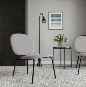 Resim hobiurun Tekli koltuk, diseröd gri 