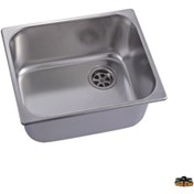 Resim Paslanmaz Çelik Dikdörtgen 150mm Evye Lavabo 