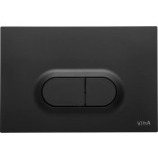 Resim VitrA Loop O 740-0511 Kumanda Paneli, Mat Siyah 