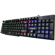 Resim Rush Rk101 Siyah Mekanik Hisli Led Işıklı Klavye Türkçe Tuş Dizilim 