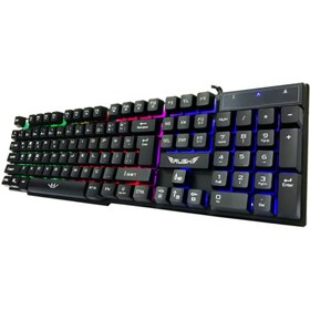 Resim Rush Rk101 Siyah Mekanik Hisli Led Işıklı Klavye Türkçe Tuş Dizilim 