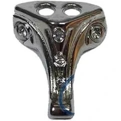 Resim Moda Taşlı Ahşap Sandık Ayağı, Kutu Ayak 1,5 cm - Nikel, 100 Adet 