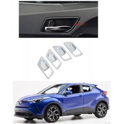 Resim OLED GARAJ TOYOTA C-HR İçin Uyumlu KOLÇAK İÇ KAPLAMA SİLVER || CHR - C-HR - CH-R 