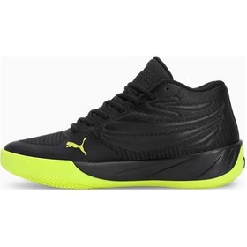 Resim Puma Court Pro Unisex Basketbol Ayakkabısı 31082903 Siyah - Yeşil 