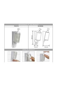 Resim Genel Markalar Beyaz Sıvı Sabun Şampuan Ve Dezenfektan Dispenseri 300 ml S7 