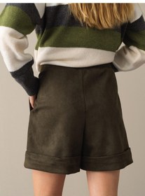 Resim Haki Regular Fit Şort 23kb01275388-23 Haki 