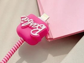 Resim Şarj Başlığı Ve Kablo Koruyucu Kılıf Karakterli 4'lü Set iPhone 20 W Type-c Şarj Cihazı Uyumlu Şarj Cihazı Kılıfı Şarj Cihazının Tamamını 
