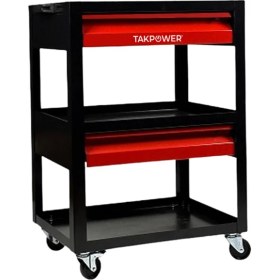 Resim Takpower TAR4409 3 Gözlü 2 Çekmeceli Parça Taşıma Arabası 