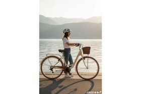 Resim Bisan Sorrento-S Şehir Bisikleti 44 cm V 26 Jant 7 Vites Krem Gold 