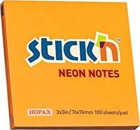 Resim Stickn 76x76 Neon Turuncu 100 Yaprak Yapışkanlı Not Kağıdı Diğer 