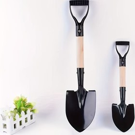 Resim Ev Bahçeciliği ve Hafif Kazma için 1 Kompakt Bahçe Küreği - Katı Metal Yapı, Elektrik Gerektirmez 