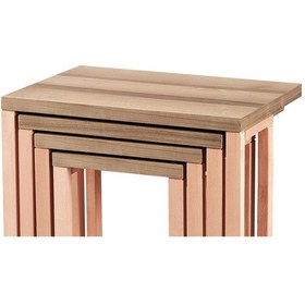 Resim Zigon C Model Sehpa Ham Torna 4 Lü Kayın Ayak Iskelet Ham Kutuda 