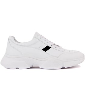 Resim Sail Lakers - Beyaz Deri Erkek Sneaker 