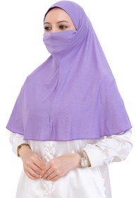 Resim Modish Group Hazır Başörtüsü Pratik İslami Giyim Penye Peçeli Türban Namaz İçin Yumuşak Eşarp 