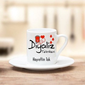Resim Diyaliz Teknikerine Hediye Türk Kahvesi Fincanı 