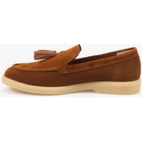 Resim Kemal Tanca Kadın Kauçuk Tabanlı Süet Loafer 15001 