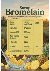 Resim Şifakür Bromelain Şurubu Ananas L-karnitin C Vitamini 250ml Günlük Destek 