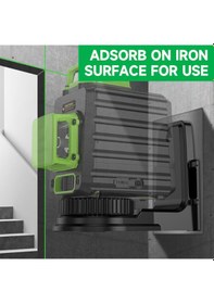 Resim Padalink Dönen 360 Lazer Seviye Adaptörü - Duvar Takılı Manyetik Tutucu, Çoklu Çizgi Lazer Seviyelere Uygun Abs Malzeme 