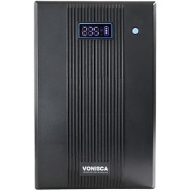 Resim D-1500 1500va Lcd Kesintisiz Güç Kaynağı Line Interactive 2x12v 9ah Ups Bilgisayar Kamera Ofis Sistem 