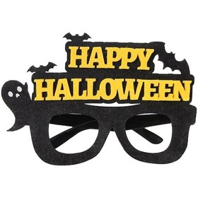 Resim Cadılar Bayramı Dekorasyon Komik Gözlük Parti İskelet Örümcek Korku Sahne Yarasa Alfabesi 