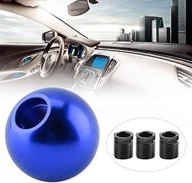 Resim Araba Evrensel Manuel Topuz Vites Kafası, Evrensel Vites Topuzu Yuvarlak Top Şekli Manuel Vites Kafası, Araba Şanzıman Çubuk Kolu Fit Otomatik Manuel Araç(Mavi) 