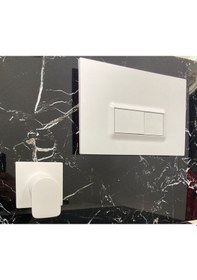 Resim VitrA Loop R 7400680 Beyaz Kumanda Paneli & Stop Valf Beyaz 