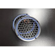 Resim 20CM Mavi Neon Işıklı Hoparlör ve Midrange Kapağı 1takım (2ADET) Vidalanabilir 