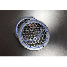 Resim 20CM Mavi Neon Işıklı Hoparlör ve Midrange Kapağı 1takım (2ADET) Vidalanabilir 