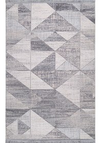 Resim Halı Sepeti Safir A5902b Gri Halı 14mm Hav, Robot Süpürge Uyumlu Salon & Koridor Halısı Gri 