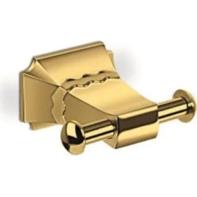 Resim Mesa Teknik Karlim Phaselis Serisi İkili Bornoz Askılık Gold 