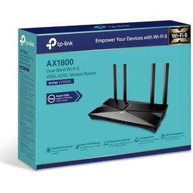 Resim Tp-link Archer Vx1800v Ax1800mbps Dual Band Wifi 6 Vdsl/adsl Modem Router 