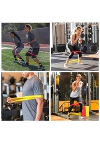 Resim Buffer 5li Egzersiz Direnç Bant Seti Pilates Crossfit Ekipmanları 