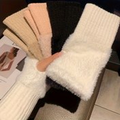 Resim Rahat Peluş Yarım Parmak Eldiven Kadınlar İçin - Sıcak, Yumuşak ve Konforlu; Ofis/Yazma/Sürüş için Uygun; Sadece El ile yıkama; Şükran Günleri & Sevgililer Günü İçin Mükemmel Hediye, 10 İdeal Tatil Armas 