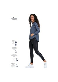 Resim Kadın Eşofman Takım Antrasit/siyah Spor Tunik & Slim Fit Tayt Sports And Casual Tracksuit 3067 Antrasit / Siyah 