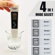 Resim 1 adet Dijital Su Kalite Test Cihazı, TDS EC Metre, Ultra Yüksek Hassasiyetli Su Kalite Metre, Çok Fonksiyonlu Su Saflığı Sıcaklık Metre 