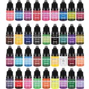 Resim Yüksek Konsantrasyonlu Koku Mum Boya Seti, Her Biri 0.17oz, DIY Mum Yapımı İçin Mum Boyama Sıvısı - 6'lı Paket, Çok Renkli, Toksik Olmayan, Kullanıcı Dostu - Canlı Mumlar ve Eritikler Yapmak İçin İdeal 