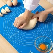 Resim MuazShop® 40*50 cm Silikon Ölçekli Kullanımı Kolay Hamur Açma Matı Ekmek Mantı Makarna Hamuru Yoğurma 