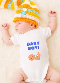 Resim Canestar Özel Tasarım Bebek Zıbın Çıtçıtlı Body Baby Boy 