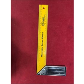 Resim Normadia El Yapımı 30 cm Ahşap Gönye, Dekoratif ve Dayanıklı Tasarım 
