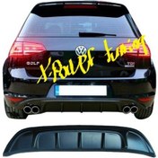 Resim Volksvagen Golf 7 2013.2016 Mk7 Plastik Boyasız Arka Difüzör 