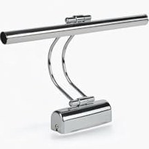 Resim Merwish Enerji Tasarruflu Flüt Led Aplik Banyo Tablo Çalışma Masası Duvar Sanat Eseri Ayna Dekoratif ve Modern Aydınlatma 35 Cm Elektrikli 6500k Beyaz Işık (Gümüş(Krom)) 