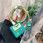 Resim Apple 18w/20w şarj cihazı veri kablosu için uygun yeşil oyun konsolu modeli koruyucu kılıf 4'lü set 