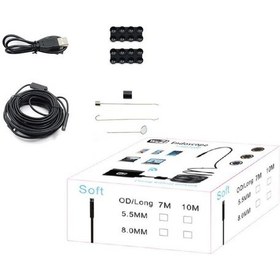 Resim Wifi Endoskop Kamera 720P 8 MM 8 Led 7 M Yumuşak Kablo Su Geçirmez 