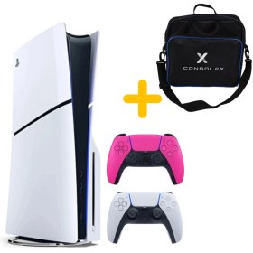 Resim Sony Playstation 5 - CFI 2016 Avrupa - 1 TB Slim Cd Edition Konsol - Çift Kol (Pembe) 